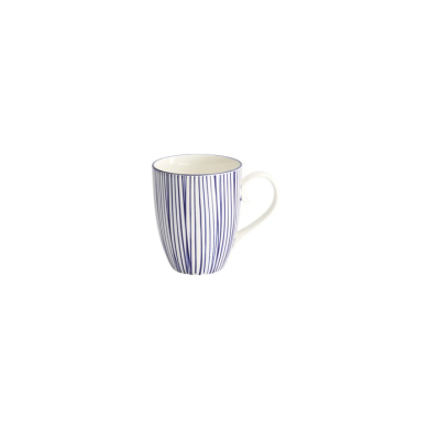 Mug Nippon Blue Lines Blue/White, Porcelain, Ø 8.5 × 10.2 cm, 380 ml, Item No. 15627