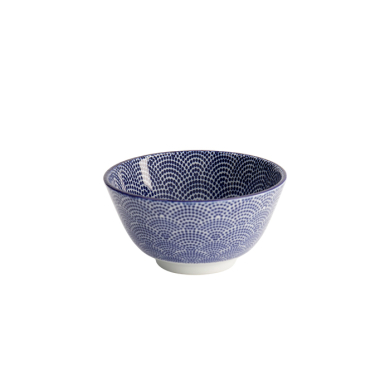 TDS, Reis-Schale, Nippon Blue, Dots, Ø 12 x 6,4 cm 300 ml - Art Nr. 16001
