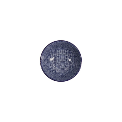 Schale Nippon Blue Dots Blau/Weiß, Porzellan, Ø 12 × 6,4 cm, 300 ml, Art.-Nr. 16001