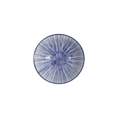 Tayo Bowl Nippon Blue Lines Blue/White, Porcelain, Ø 15.2 × 6.7 cm, 500 ml, Item No. 16009