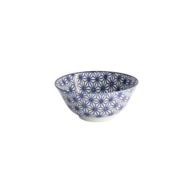 Tayo Bowl Nippon Blue Stars Blue/White, Porcelain, Ø 15.2 × 6.7 cm, 500 ml, Item No. 16011