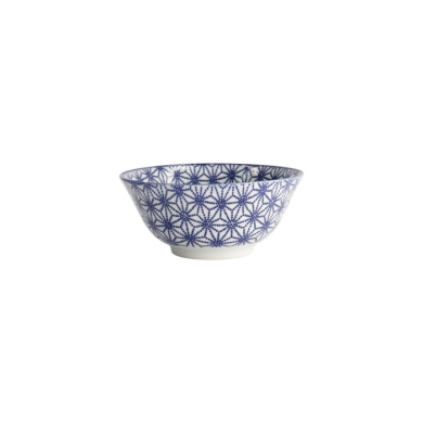 Tayo Bowl Nippon Blue Stars Blue/White, Porcelain, Ø 15.2 × 6.7 cm, 500 ml, Item No. 16011