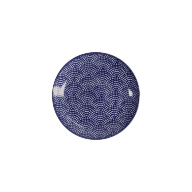 Plate Nippon Blue Dots Blue/White, Porcelain, Ø 16 × 2 cm, Item No. 16019