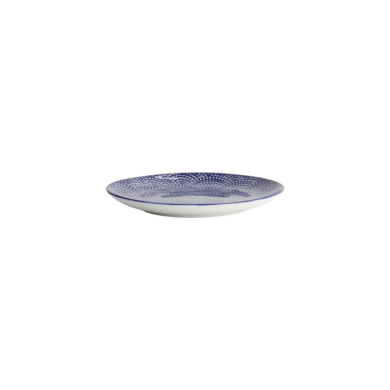 Plate Nippon Blue Dots Blue/White, Porcelain, Ø 16 × 2 cm, Item No. 16019