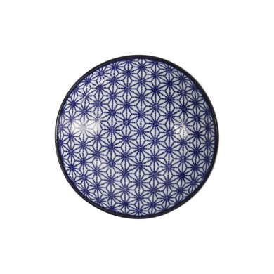Pastateller Nippon Blue Stars Blau/Weiß, Porzellan, Ø 21 × 5,2 cm, Art.-Nr. 16032