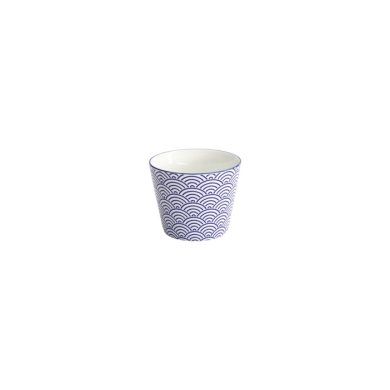 Teebecher Nippon Blue Waves Blau/Weiß, Porzellan, Ø 8,3 × 6,5 cm, 180 ml, Art.-Nr. 16033