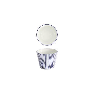 Tokyo Design Studio Teebecher Nippon Blue Lines Blau/Weiß, Porzellan, Ø 8,3 × 6,5 cm, 180 ml