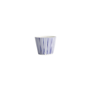 Teebecher Nippon Blue Lines Blau/Weiß, Porzellan, Ø 8,3 × 6,5 cm, 180 ml, Art.-Nr. 16036