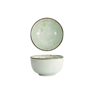Tokyo Design Studio Schale Green Cosmos, Steingut, Ø 13 × 7 cm, 550 ml
