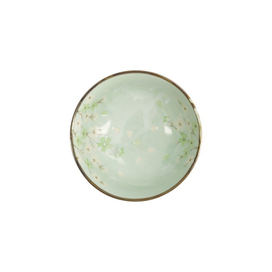 Rice Bowl Green Cosmos, Stoneware, Ø 17 × 9 cm, 900 ml, Item No. 16502