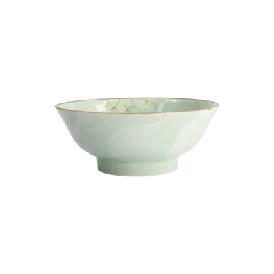 Noodle Bowl Green Cosmos, Stoneware, Ø 21 × 9 cm, 1.3 l, Item No. 16504