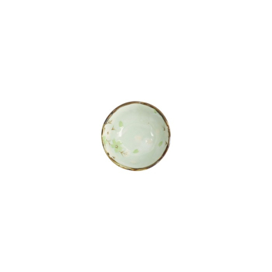 Sauce Bowl Green Cosmos, Stoneware, Ø 9 × 4 cm, 100 ml, Item No. 16506