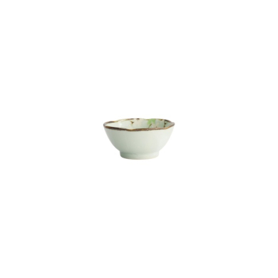 Sauce Bowl Green Cosmos, Stoneware, Ø 9 × 4 cm, 100 ml, Item No. 16506