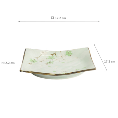 TDS, Teller, Green Cosmos, 17,5x17,5x2,2cm, Art.-Nr. 16511