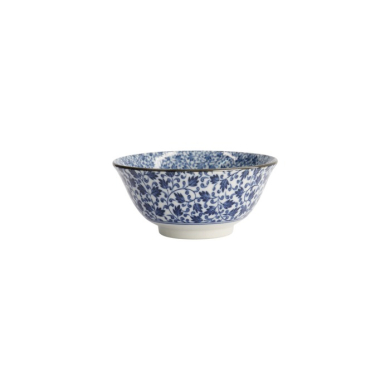 Bowl, Hana Blue Mixed Bowls, Ø 14.8 x 6.8 cm 550 ml, Karakusa - Item No. 16522