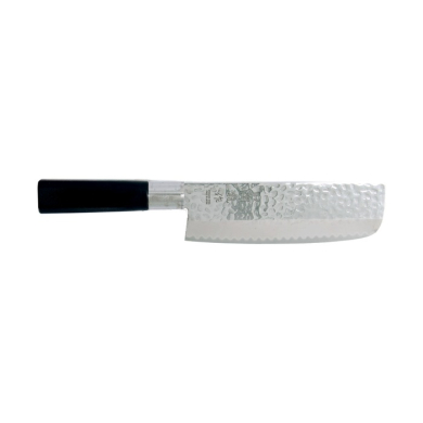 Nakiri Knife (Vegetable Knife) Hammered Style, Stainless Steel, Blade 16.5 cm