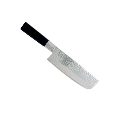 Nakiri Knife (Vegetable Knife) Hammered Style, Stainless Steel, Blade 16.5 cm, Item No. 16601