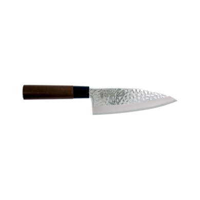 Deba Knife (Carving Knife) Hammered Style, Stainless Steel, Blade 15 cm
