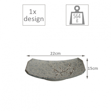 Grey Soshun Plate at g-HoReCa (picture 5 of 5)