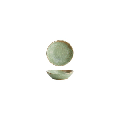 Tokyo Design Studio Oval Sauce Dish Vert Sauge Green, Stoneware, 8.3 × 2.3 cm