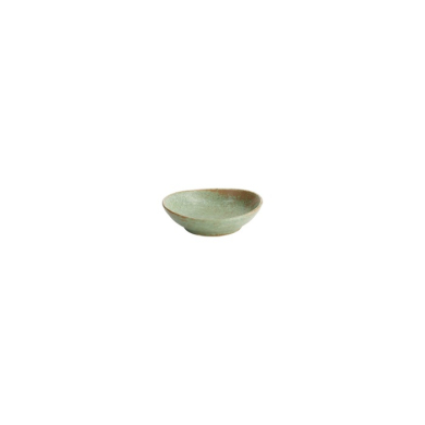 Oval Sauce Dish Vert Sauge Green, Stoneware, 8.3 × 2.3 cm, Item No. 16662