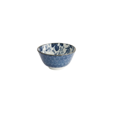 TDS, Bowl Flora Japonica Crane Blue/White, Porcelain, Ø 12 × 6.3 cm, 300 ml, Item No. 16698