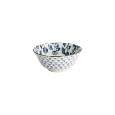 TDS, Reisschale Flora Japonica Maple Blau/Weiß, Porzellan, Ø 14,8 × 7 cm, 500 ml, Art.-Nr. 16702