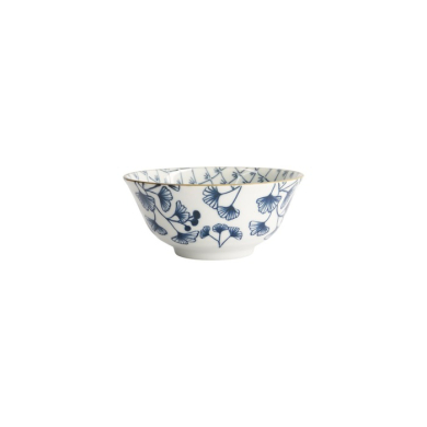 TDS, Reisschale Flora Japonica Ivy Blau/Weiß, Porzellan, Ø 14,8 × 7 cm, 500 ml, Art.-Nr. 16704