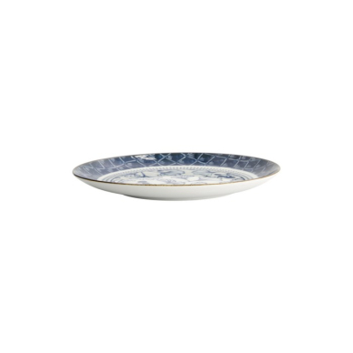 Plate Flora Japonica Ginkgo Blue/White, Porcelain, Ø 20.6 × 2.2 cm, Item No. 16716