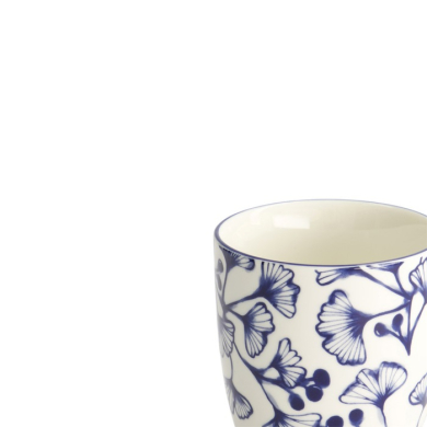 Tea Cup Flora Japonica Ginkgo Blue, Porcelain, Ø 6.7 × 7.7 cm, 170 ml, Item No. 16724