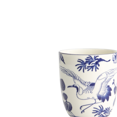 Tea Cup Flora Japonica Crane Blue, Porcelain, Ø 6.7 × 7.7 cm, 170 ml, Item No. 16726