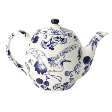 Tokyo Design Studio Teekanne Flora Japonica Blau/Weiß, Porzellan, 1,3 l