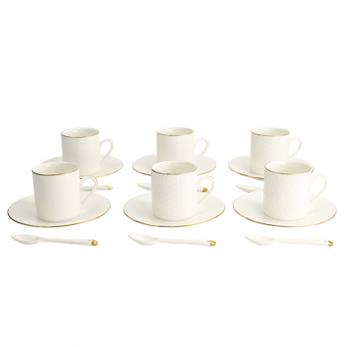 TDS, Espresso Set, Nippon White, 18-piece set, 80 ml, Item No. 16783