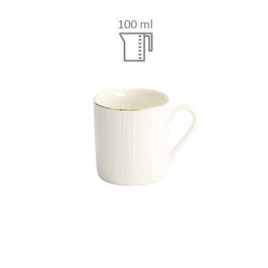 TDS, Mug, Nippon White, Lines, 100 ml, Item No. 16804