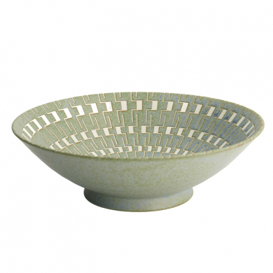 TDS, Noodle Bowl, Mixed Bowls Ohachi, Green, Ø25.4x7.8cm 1600ml, Item No. 16866