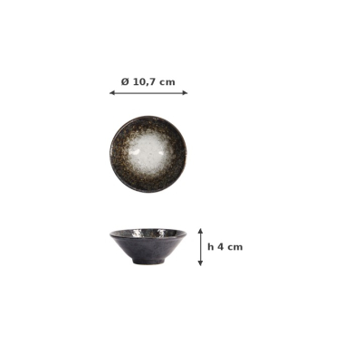 Schale Mino Yaki, Steinzeug, Ø 10,7 × 4 cm, 190 ml, Art.-Nr. 16881
