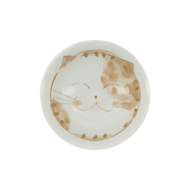Rice Bowl Fuku Cat Neko Kawaii Pink, Porcelain, Ø 20.3 × 8 cm, 1 l, Item No. 16902