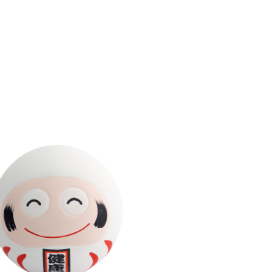 TDS, Glücksbringer / Lucky Charm Daruma, Dekoration, Weiß, Ø 6x6x6cm - Art Nr: 16913