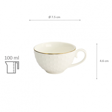 TDS, Mug, Nippon White, Stars, Ø 7.5 x 4.6 cm 100 ml - Item No. 16939