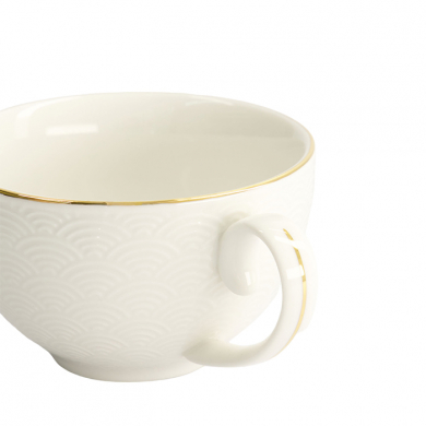 TDS, Cup, Nippon White, Waves, Ø 10 x 6.2 cm 250 ml - Item No. 16957