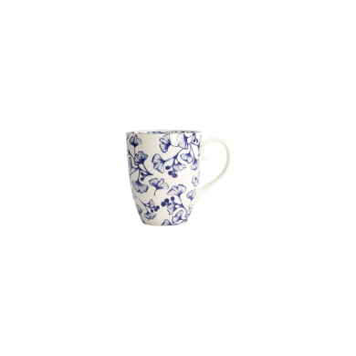 Mug Flora Japonica Ginkgo Blue, Porcelain, Ø 8.5 × 10.2 cm, 380 ml, Item No. 16971