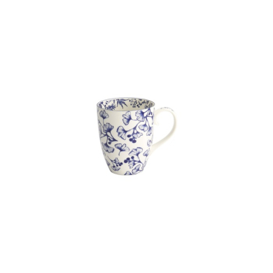 Mug Flora Japonica Ginkgo Blue, Porcelain, Ø 8.5 × 10.2 cm, 380 ml, Item No. 16971