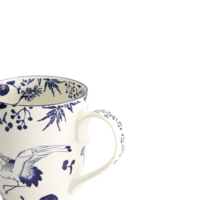 Mug Flora Japonica Crane Blue, Porcelain, Ø 8.5 × 10.2 cm, 380 ml, Item No. 16973