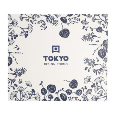 Mug Set Flora Japonica Blue in a gift box, 4 pcs., Porcelain, Ø 8.5 × 10.2 cm, 380 ml, Item No. 16975