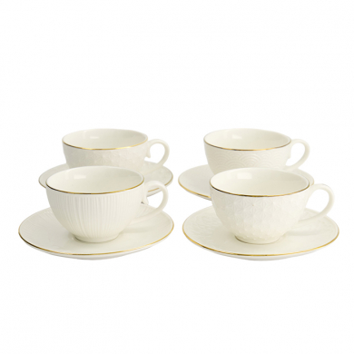 4 pcs Mug Set with saucers at g-HoReCa (picture 6 of 14)