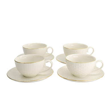 Nippon White 4 Becher Set mit Untertassen bei g-HoReCa (Bild 6 von 14)