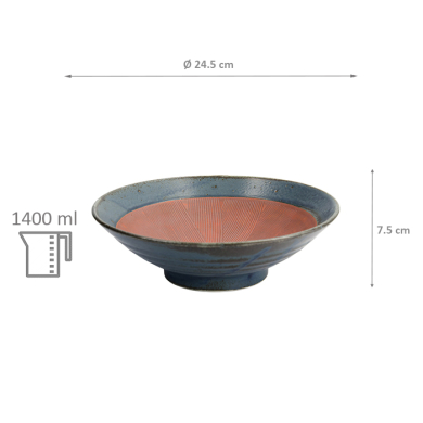 TDS, Noodle Bowl, Nezumi, Wabi Kon Nezumi, Ø 24.5x7.5 cm, Item.-Nr. 17034