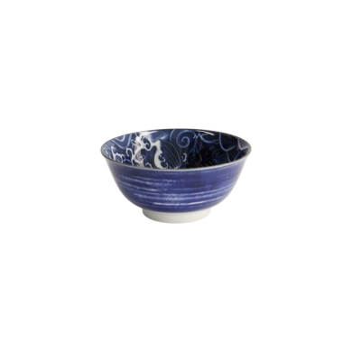 Reisschale Japonism Carp Blau, Porzellan, Ø 15 × 7 cm, 500 ml, Art.-Nr. 17106