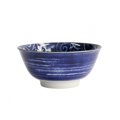 TDS, Japonism, Bowl, Blue, Ø 15 x 7 cm, Carp, Item No: 17106