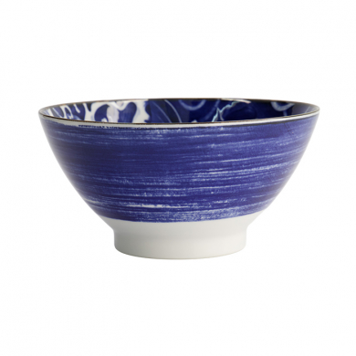 TDS, Japonism, Bowl, Blue, Ø 18 x 9 cm, Carp, Item No: 17107